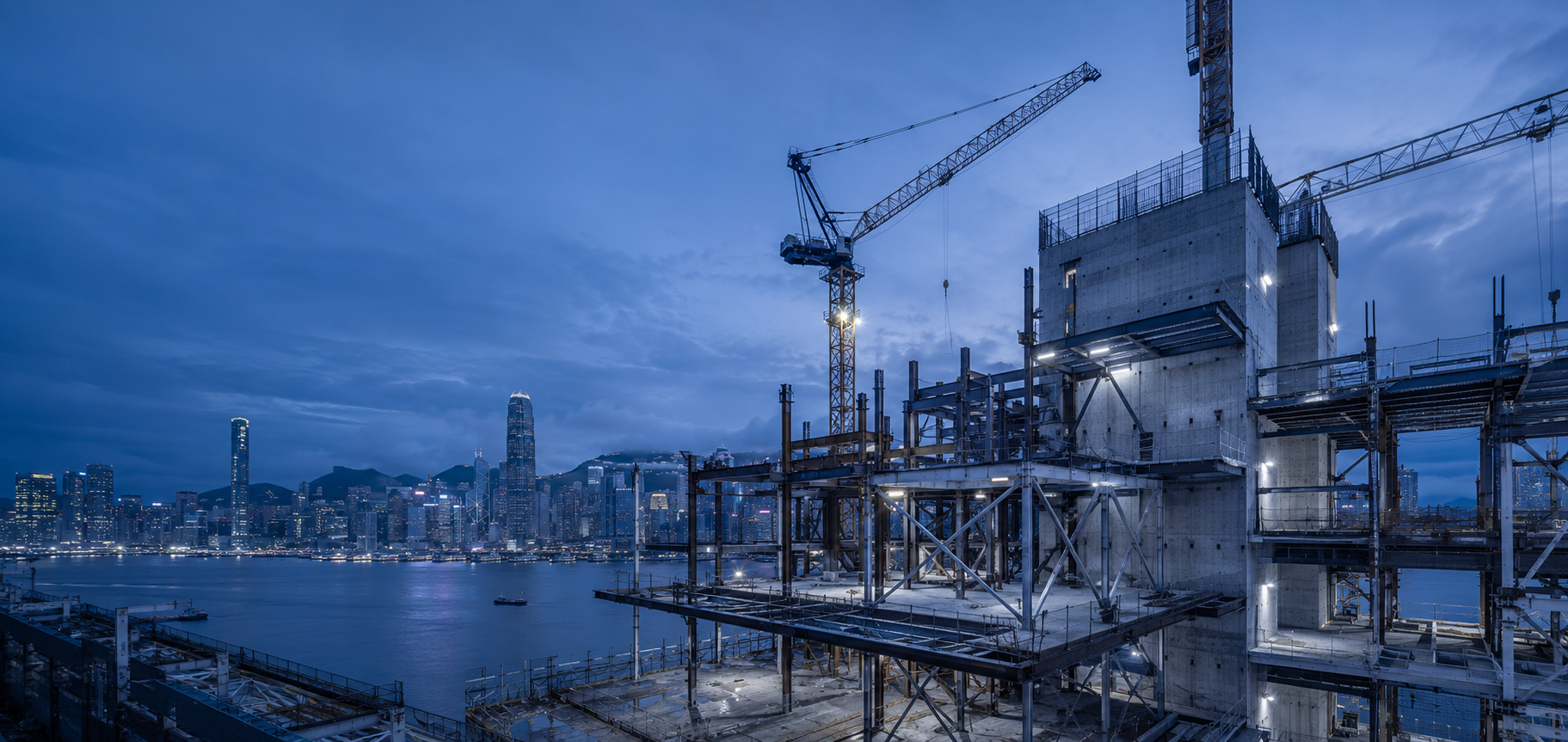 香港城市背景下的現代建築工程結構